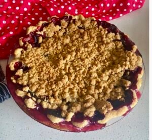 Crumble Berry pie